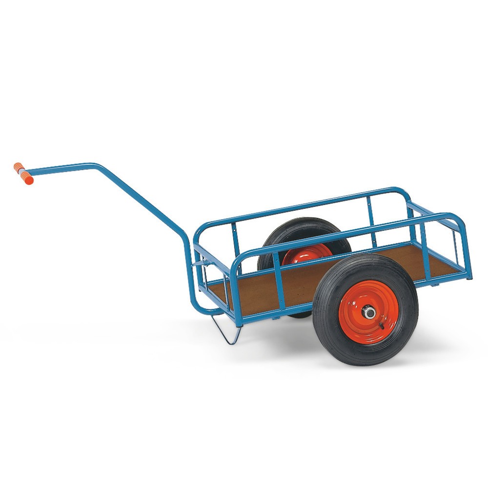 Image of Die einfachen Lösungen sind meist die Besten, so wie der 1-achsige Handwagen von fetra® Gefertigt aus geschweisstem und pulverbeschichtetem Stahlrohr ist er stabil und robust auch bei Belastung. Die Pulverbeschichtung sorgt für einen dauerhaften Oberfläch