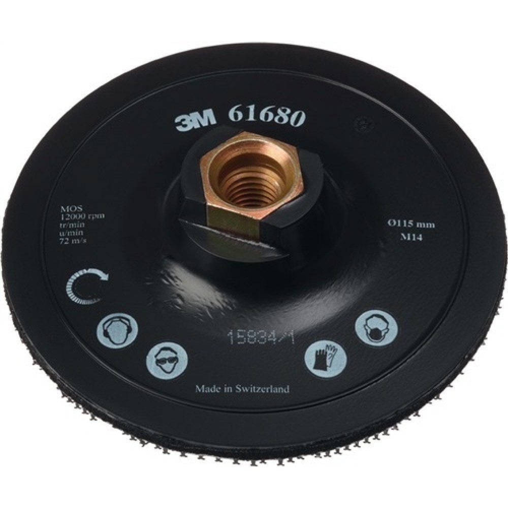 Image of  Ausführung: kletthaftendStützteller Scotch Brite DH-AC D.115mm M14 m.Zentrierung 3M Stützteller Scotch Brite DH-AC D.115mm M14 m.Zentrierung 3M