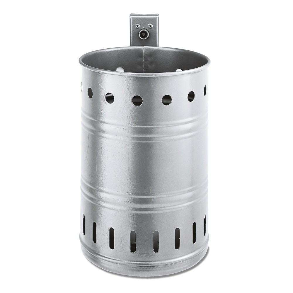 Image of Witterungsbeständiger Abfallbehälter aus Stahl Für ein intelligentes Anlagenmanagement im Industriellen Aussenbereich sollten Sie auch die Abfallentsorgung im Auge behalten. Hierfür eignet sich der Stahl-Abfallbehälter – er ist feuerverzinkt sowie pulverb