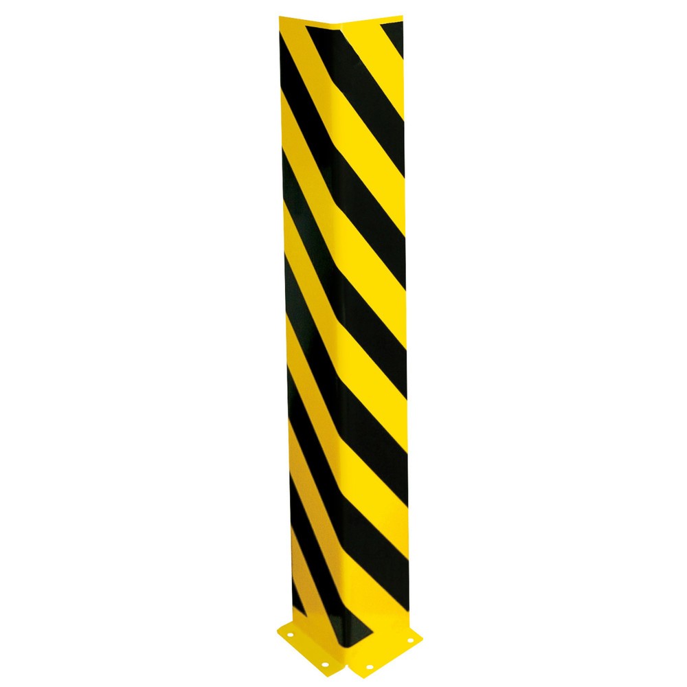 Image of Universal-Rammschutz für ortsfeste Regale Mit diesen Abweiserecken mit Winkelprofil schützen Sie Regale, Säulen und Gitterboxen vor Anfahrtsschäden durch Flurförderfahrzeuge. Der solide Rammschutz besteht aus schlag- und stossfestem Stahlblech. Durch die 