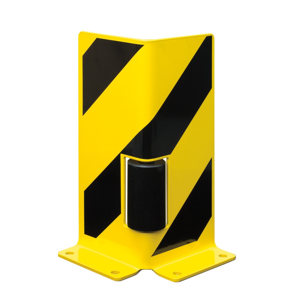 Image of Schäden und Ausfallzeiten einfach verhindern: mit dem Anfahrschutz inkl. Leitrolle Mit diesem Anfahrschutz in Signalfarben können Sie Regale, Maschinengitter oder Trennwandsysteme in Eck- und Durchfahrtsbereichen Ihres Betriebes kennzeichnen und schützen.