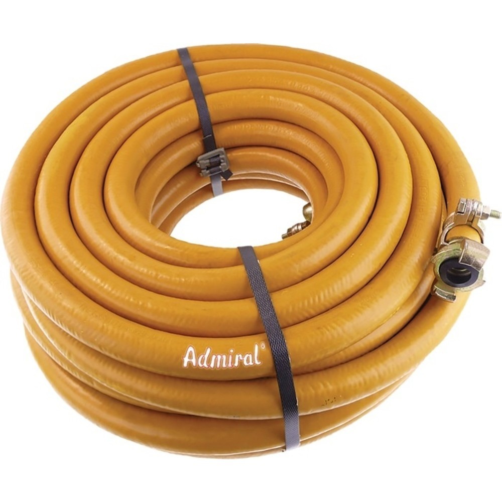 Image of  prüfpflichtig: jaADMIRAL Pressluftset Admi®Press 60, Länge 20 m, Innen-Ø 19 mm Aussen-Ø 31 mm, gelb ADMIRAL Pressluftset Admi®Press 60, Länge 20 m, Innen-Ø 19 mm Aussen-Ø 31 mm, gelb