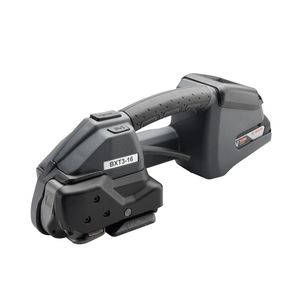 Image of Intuitiv bedienbares Umreifungsgerät mit Qualitätssicherung Das Akku-Umreifungsgerät Signode BXT3 hat ein robustes Full Touch-Display mit einer schlag- und kratzfesten Oberfläche. Durch das übersichtliche Display hat der Anwender einen sehr leichten Zugri