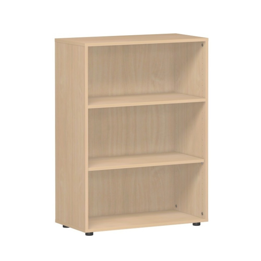 Image of  Masse H x B x T mm: 1808 x 800 x 400; Rückwand Stärke mm: 3; Einlegeböden verstellbar im Rasten von mm: 32; Farbe: BucheAktenregal Lissabon, 3 Ordnerhöhen, Buche Aktenregal Lissabon, 3 Ordnerhöhen, Buche