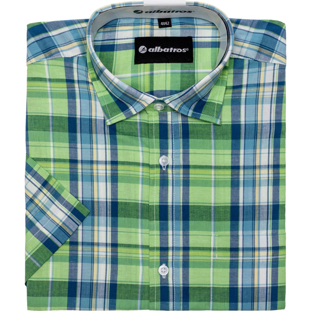 Image of  Grösse: 47/48albatros Hemd BRONZE, 1/2 Arm, dunkelblau, Grösse 39/40 albatros Hemd BRONZE, 1/2 Arm, dunkelblau, Grösse 39/40