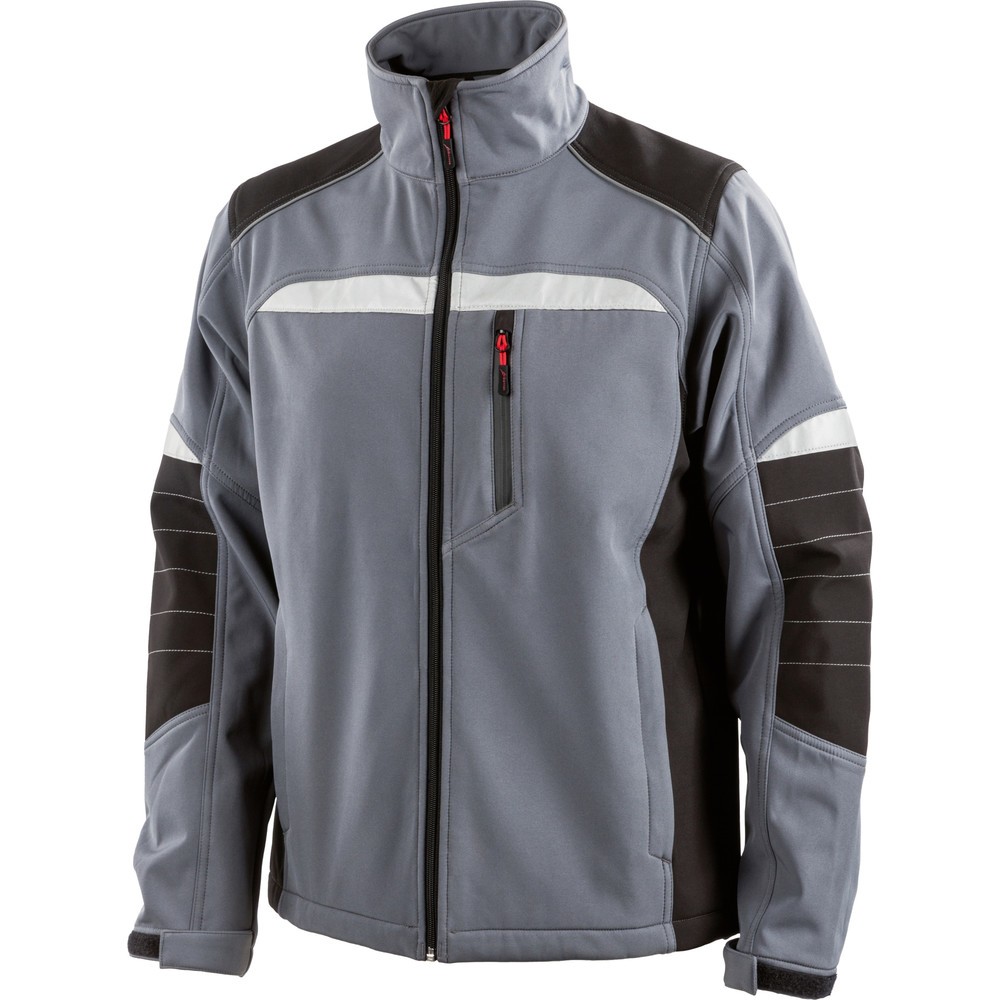 Image of  Verfügbare Grössen: S- 4XLAlbatros LINDBERGH Softshelljacke Grösse 2XL, grau/schwarz Albatros LINDBERGH Softshelljacke Grösse 2XL, grau/schwarz