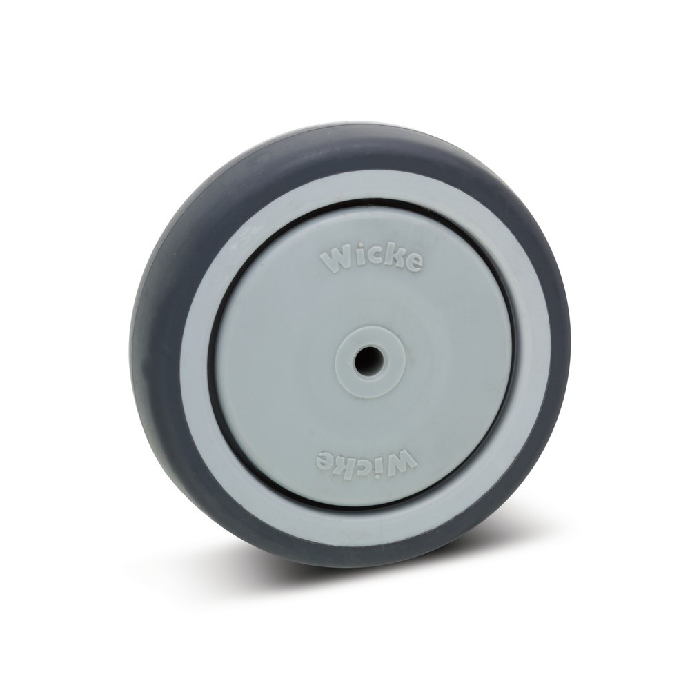 Image of Bodenschonend und leise unterwegs sein, dank TPU-Bereifung Das Apparaterad für Lenk- und Bockrolle Wicke ist für Apparate konzipiert, wie bspw. Grossküchengeräte, medizinische Geräte, Displayständer, Maschinen oder Möbel. Die Menge der möglichen Apparate,