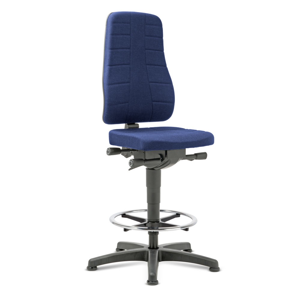 Image of In jeder Arbeitsplatzsituation ergonomisch arbeiten Der Arbeitsdrehstuhl bimos All-In-One Highline, Stoff verfügt über eine besonders hohe, komfortable Rückenlehne und eine ergonomisch geformte Sitzfläche mit integrierter Beckenstütze und abgerundeter Sit