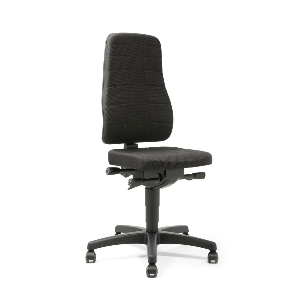 Image of In jeder Arbeitsplatzsituation ergonomisch arbeiten Der Arbeitsdrehstuhl bimos All-In-One Highline, Stoff verfügt über eine besonders hohe, komfortable Rückenlehne und eine ergonomisch geformte Sitzfläche mit integrierter Beckenstütze und abgerundeter Sit