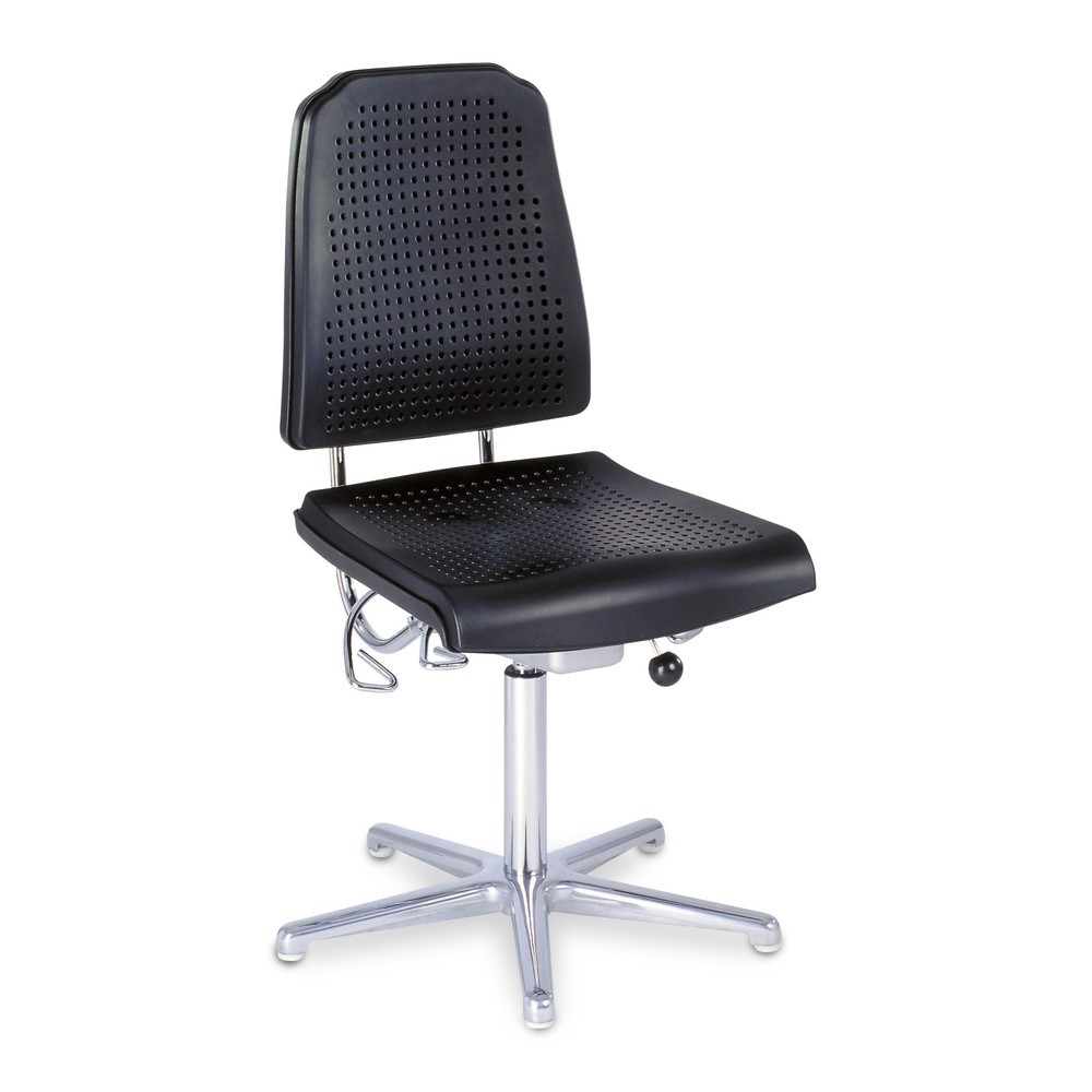 Image of Arbeitsdrehstuhl Klima: Gesund und situationsgerecht sitzen Den Arbeitsdrehstuhl Klima passen Sie flexibel an unterschiedlichste Arbeitsbereiche an, sei es im Lager, im Büro oder in der Werkstatt. Dadurch stimmen Sie ihn optimal auf die eigenen Sitzbedürf