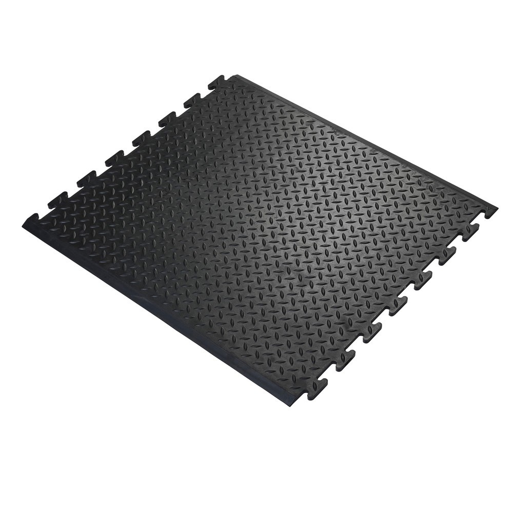 Image of  Masse (BxT): 700 x 800 mmArbeitsplatzmatte Comfort-Lok, Mittelstück, BxT 700 x 800 mm, schwarz Arbeitsplatzmatte Comfort-Lok, Mittelstück, BxT 700 x 800 mm, schwarz