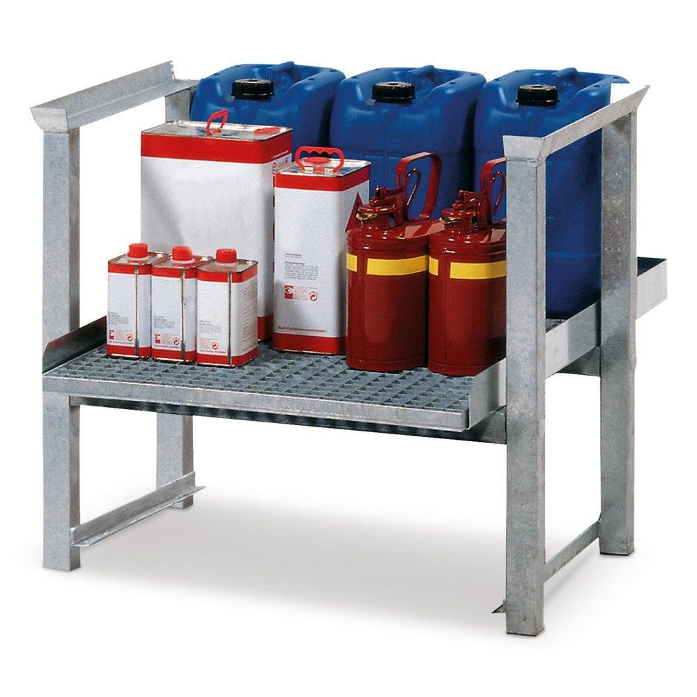 Image of Sicheres Lagern und Abfüllen von Gefahrstoffen Mit dem Aufbauregal asecos® für Kleingebinde können Sie Gefahrstoffen sicher und übersichtlich lagern. Hergestellt wurde das Aufbauregal aus stabilen Stahl der für einen langanhaltenden Korrosionsschutz verzi