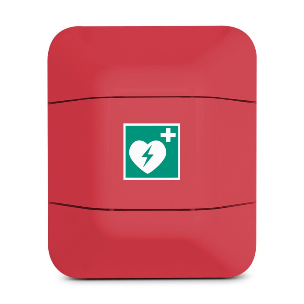 Image of Aus hochwertigem Kunststoff | Ausreichend Platz für 1 Defibrillator | Gute Verarbeitung und Qualität im ansprechenden Design | Leicht zu öffnen | In unterschiedlichen Farben erhältlichAufbewahrungsschrank für Defibrillatoren, rot Aufbewahrungsschrank für 