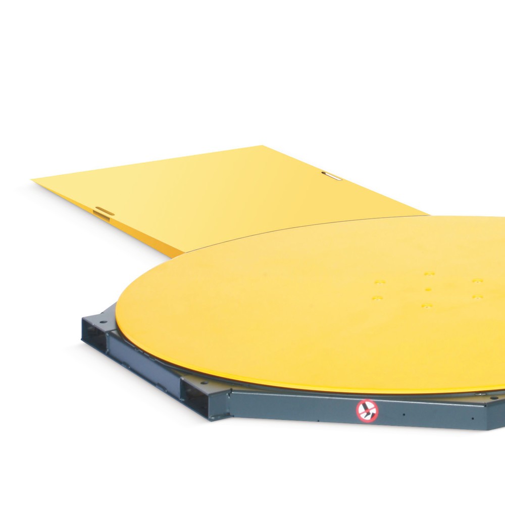 Image of  Masse HxBxT mm: 78 x 990 x 1.670 Auffahrrampe für Stretchanlage PS OneWrap mit Drehteller Ø 1.500 mm Auffahrrampe für Stretchanlage PS OneWrap mit Drehteller Ø 1.500 mm