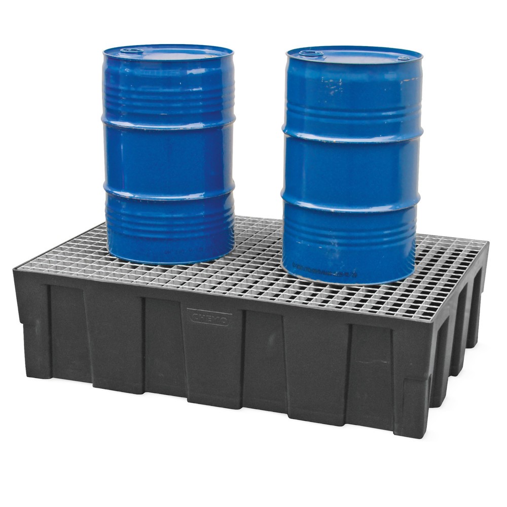 Image of Hochwertige Kunststoffwanne für sicheren Fass-Schutz Fässer mit wassergefährdenden Flüssigkeiten brauchen einen sicheren Lagerplatz. Die Auffangwanne CEMO Euro-PE bietet diesen Platz und hochwertiges Polyethylen als Auslaufschutz. Hohe chemische Beständig