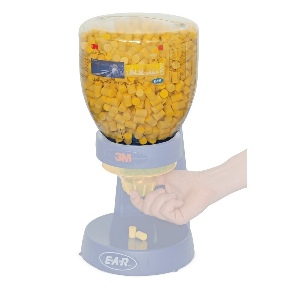 Image of Gehörschutz in Ohrstöpsel für einen sicheren Lärmschutz Die Ohrstöpsel 3M™ E-A-R™ CLASSIC™ II bestehen aus weichem Polymer-Schaumstoff. Vor dem Einsetzen formen Sie die Ohrstöpsel mit den Fingern vor. Im Gehörgang dehnen sie sich dann leicht aus – der Geh
