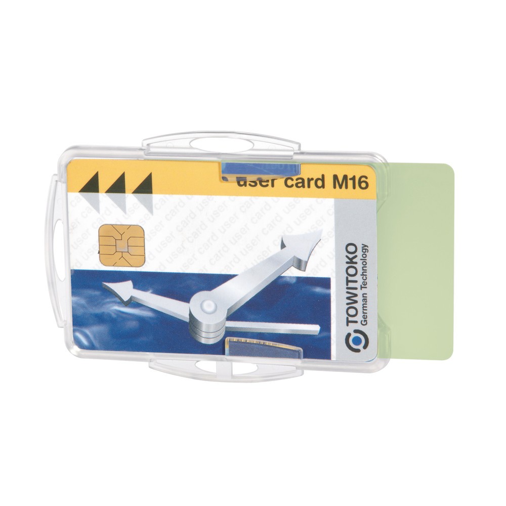 Image of  Kombinierbar mit Clip, Textilband oder JojoAusweishalter DURABLE für 2 Betriebsausweise Ausweishalter DURABLE für 2 Betriebsausweise