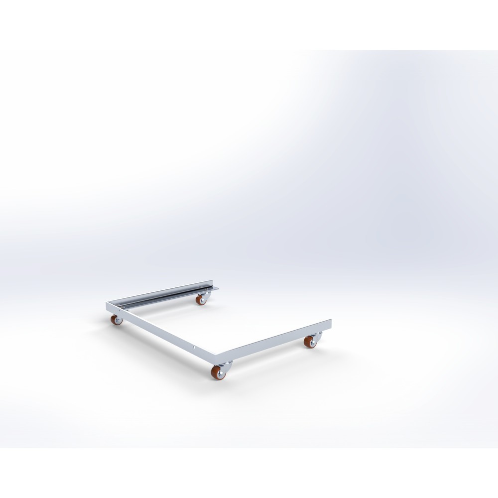 Image of Europaletten und Gitterboxen einfach transportieren: dank des verzinkten BASIC Logistikrollers mit 450 kg Tragkraft Dieser Roller erleichtert Ihnen das Bewegen von Waren auf Europaletten, halben Paletten, in Gitterboxen und Eurobehältern. Dafür bietet der