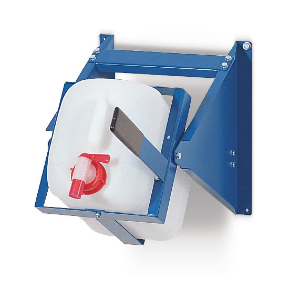 Image of Abfüllbock inkl. Kippstange – Einfaches Abfüllen von Gefahrstoffen aus Kleingebinden Der Abfüllbock inkl. Kippstange ist aus robustem Stahlblech gefertigt und für einen anhaltenden Korrosionsschutz, je nach Wahl, lackiert oder mit einer Verzinkung versehe