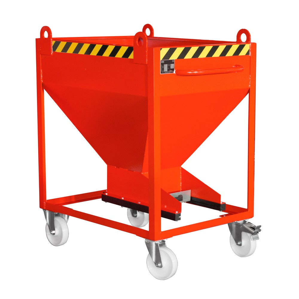 Image of Silobehälter mit Schiebeverschluss für feinkörniges Schüttgut Mit diesem Silobehälter sammeln und entladen Sie feinkörnige Schüttgüter wie Sand oder Getreide. Der Schiebeverschluss ist per Handgriff horizontal leicht auf- und zuzuschieben. Das ermöglicht 