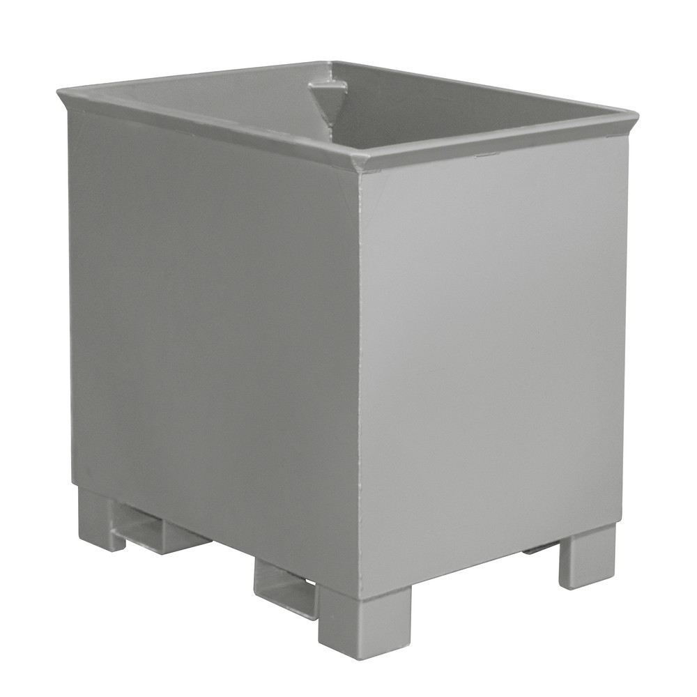 Image of Feststoffe flexibel transportieren mit praktischen Stapelbehältern Die Stapelbehälter für Routenzüge eignen sich ideal zum innerbetrieblichen Transport von Produktionsabfällen und Wertstoffen auf Roll- und Transportwagen (1.200 x 800 mm). Die Container be