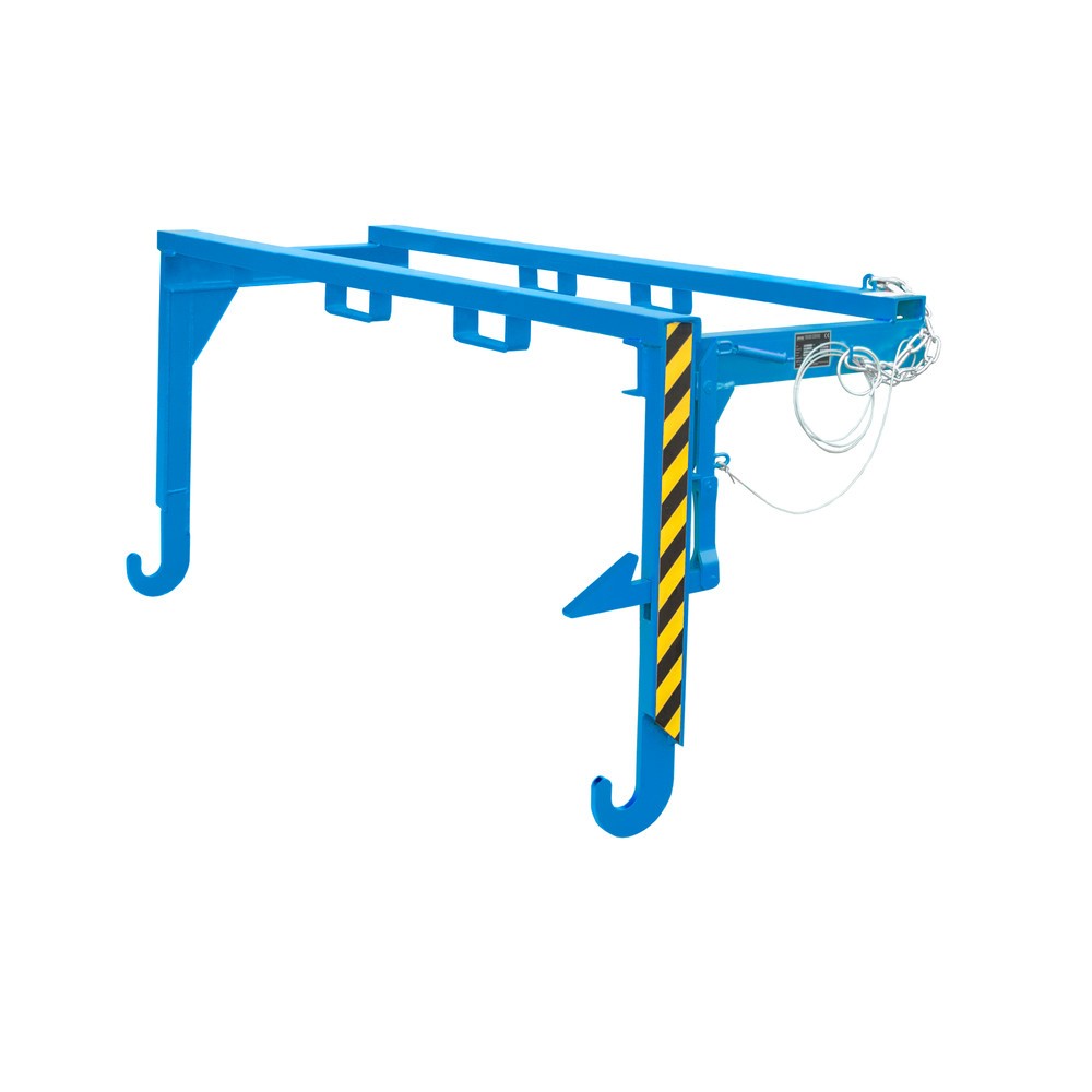 Image of  Inklusive Einfahrtaschen für GabelstaplerBauer® Traverse für stapelbare Kippbehälter, Volumen 2 m³, RAL 5012 lichtblau Bauer® Traverse für stapelbare Kippbehälter, Volumen 2 m³, RAL 5012 lichtblau