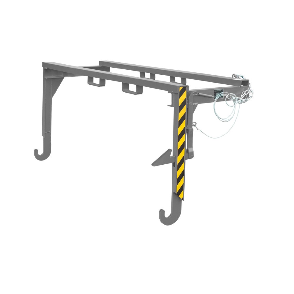 Image of  Inklusive Einfahrtaschen für GabelstaplerBauer® Traverse für stapelbare Kippbehälter, Volumen 2 m³, RAL 7005 mausgrau Bauer® Traverse für stapelbare Kippbehälter, Volumen 2 m³, RAL 7005 mausgrau