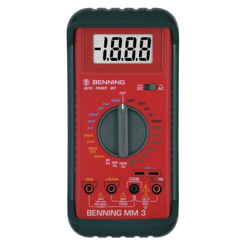 Image of  Höhe: 50mmBENNING Multimeter MM 3 0,1 mV-600 V AC/DC RMS BENNING Multimeter MM 3 0,1 mV-600 V AC/DC RMS