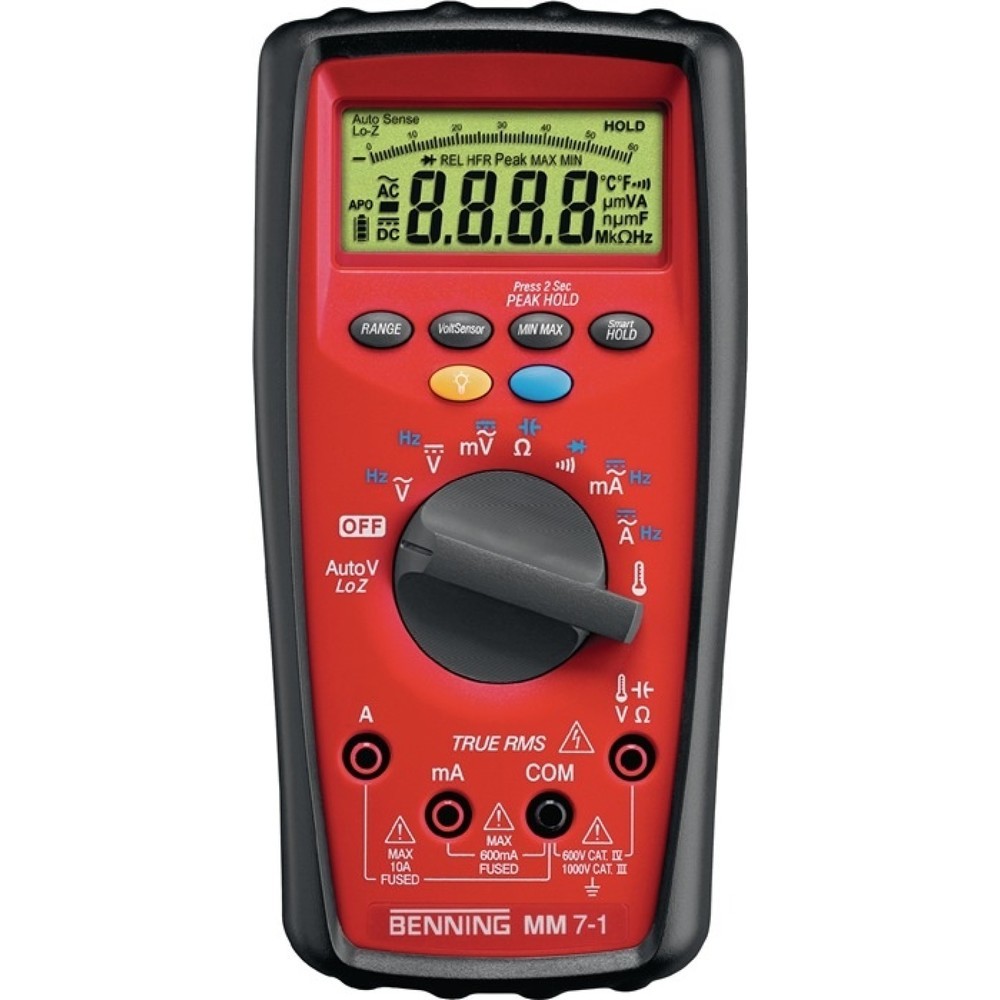 Image of  Höhe: 33,5mmBENNING Multimeter MM 7-1 0,0001-1000 V AC/DC TRUE RMS BENNING Multimeter MM 7-1 0,0001-1000 V AC/DC TRUE RMS