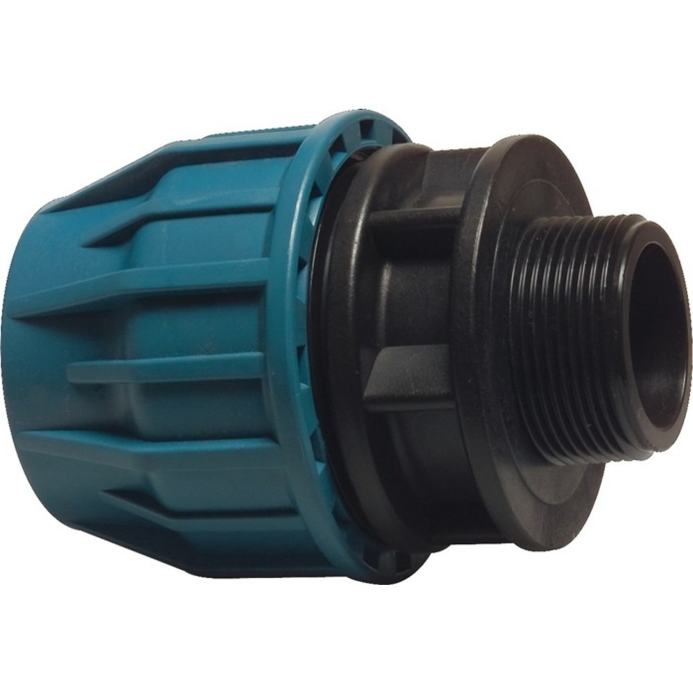 Image of  Farbe: schwarz/blauBEVO Klemmkupplung Jason, 16 bar, 20 mm x 1/2 ″, Klemm x Aussengewinde BEVO Klemmkupplung Jason, 16 bar, 20 mm x 1/2 ″, Klemm x Aussengewinde