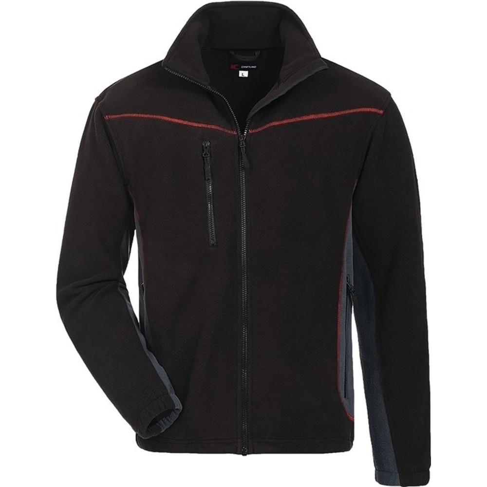 Image of  Weitere technische Eigenschaften Stoffgewicht ca.: 300g/m²CRAFTLAND Fleecejacke Bekasine Gr.L schwarz/grau CRAFTLAND Fleecejacke Bekasine Gr.L schwarz/grau