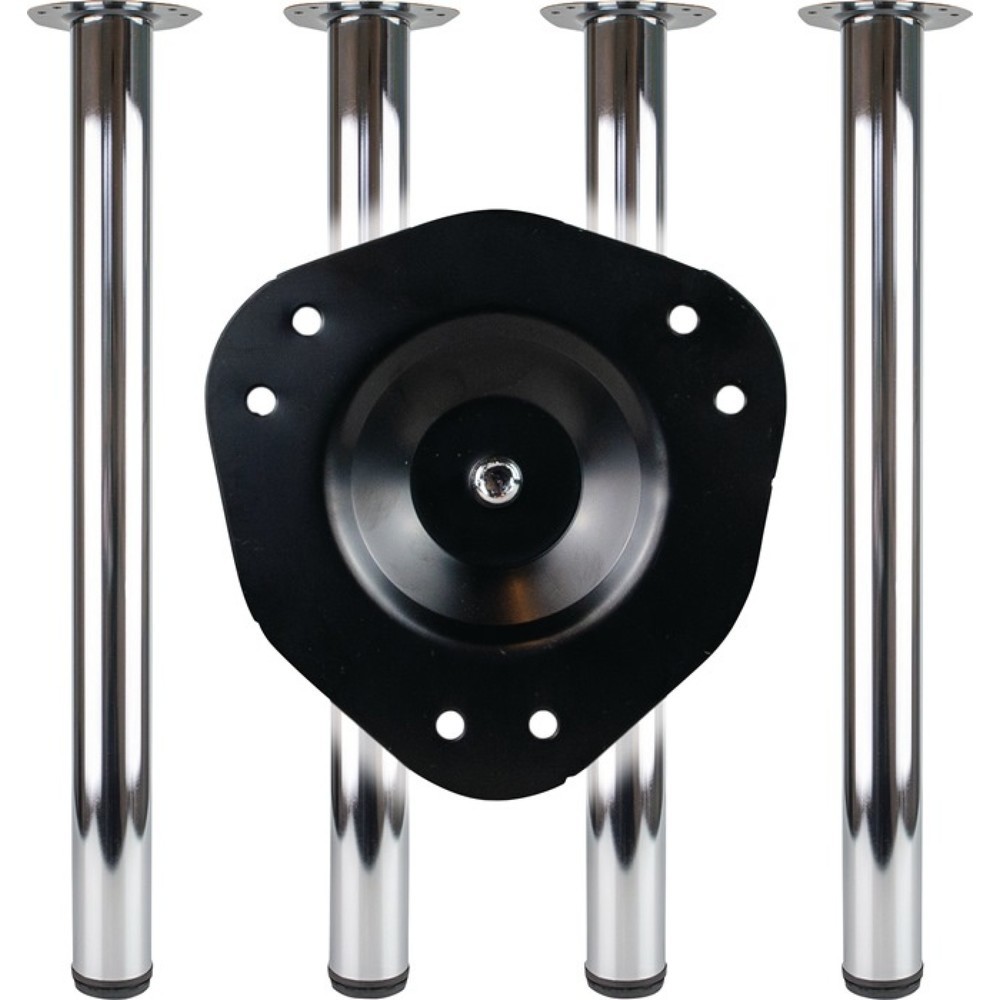 Image of  Material: StahlBMB Tischbein-Set weiss, Platten-Befestigung, 60 mm Höhe 710 mm BMB Tischbein-Set weiss, Platten-Befestigung, 60 mm Höhe 710 mm