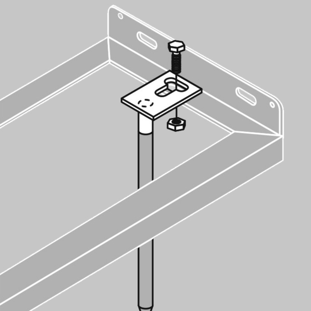 Image of  Für lockere Böden geeignetBodenanker-Set für Bügel-, Stand- und Bogenparker Bodenanker-Set für Bügel-, Stand- und Bogenparker