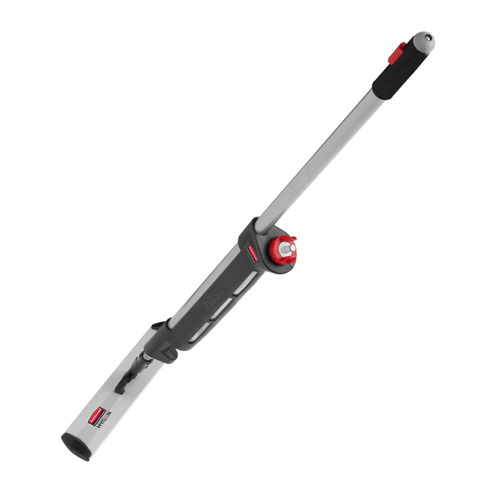 Image of Bodenreinigungssystem Rubbermaid Pulse™: eine echte Glanzleistung Mit dem robusten Bodenreinigungssystem Rubbermaid Pulse™ erleichtern Sie sich die Bodenreinigung. Per Knopfdruck werden 3 Strahlen der Reinigungsflüssigkeit hinter dem Mopp zerstäubungsfrei