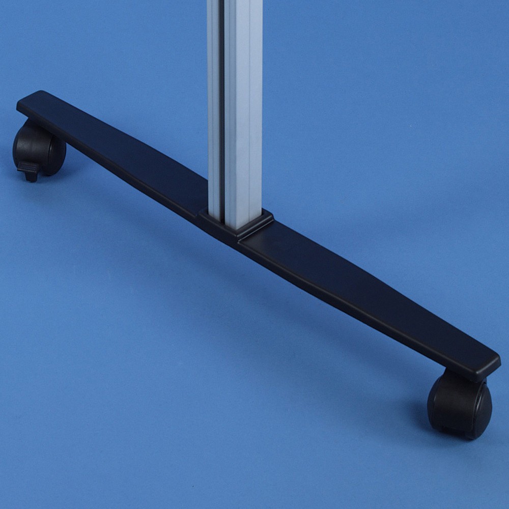 Image of  Mit flachem Fuss und Rollen zum leichten ManövrierenBodenständer mit Rollen für Organisationstafel, 650 mm lang Bodenständer mit Rollen für Organisationstafel, 650 mm lang