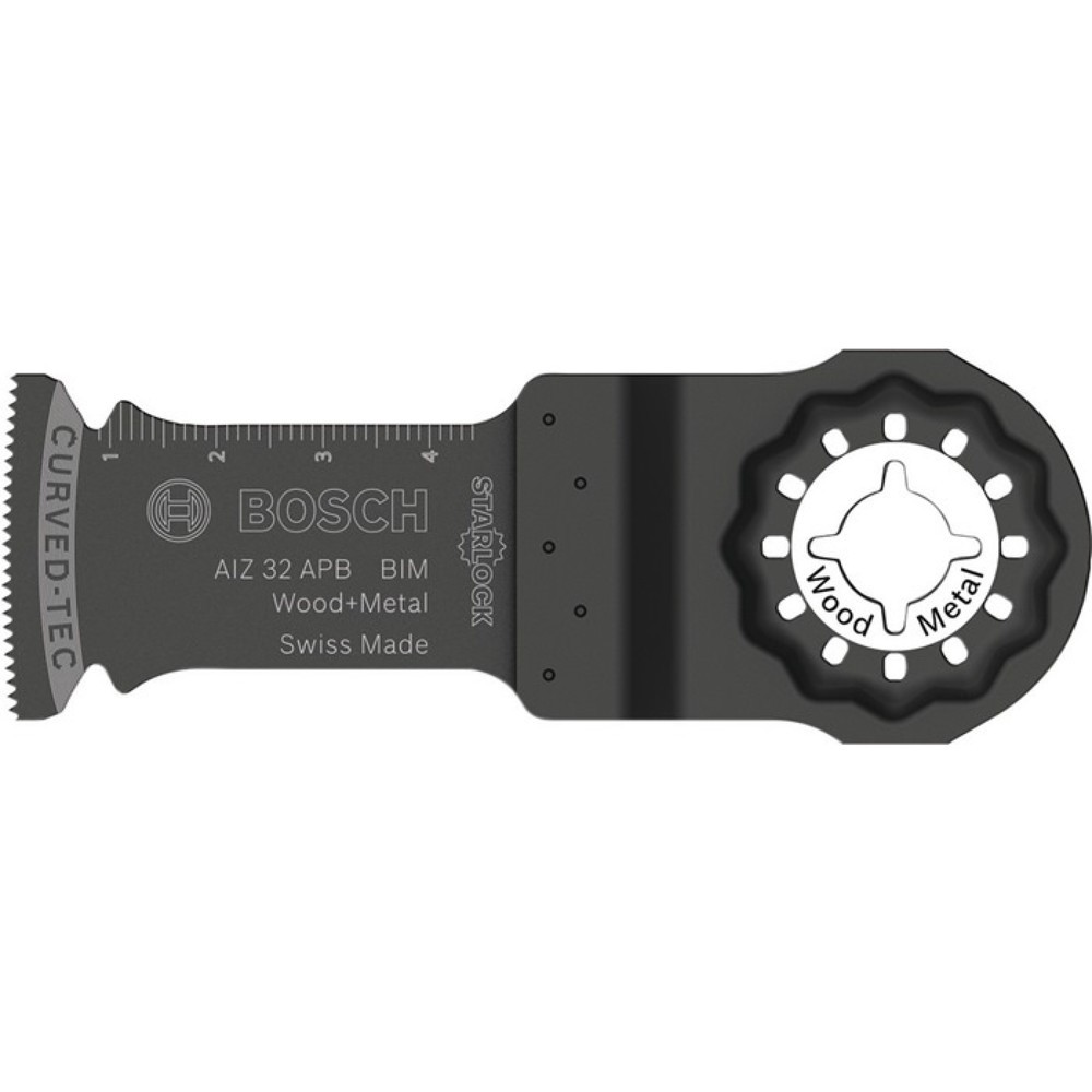 Image of  Rohre aus Nichteisenmetall und Profile kleinerer Abmessungen. Werkstoff: BIM Verpackt zu 25 Stück in PappfaltschachtelBOSCH Tauchsägeblatt AIZ 32 APB, Starlock, Breite 32 mm Eintauchtiefe 50 mm BOSCH Tauchsägeblatt AIZ 32 APB, Starlock, Breite 32 mm Eint