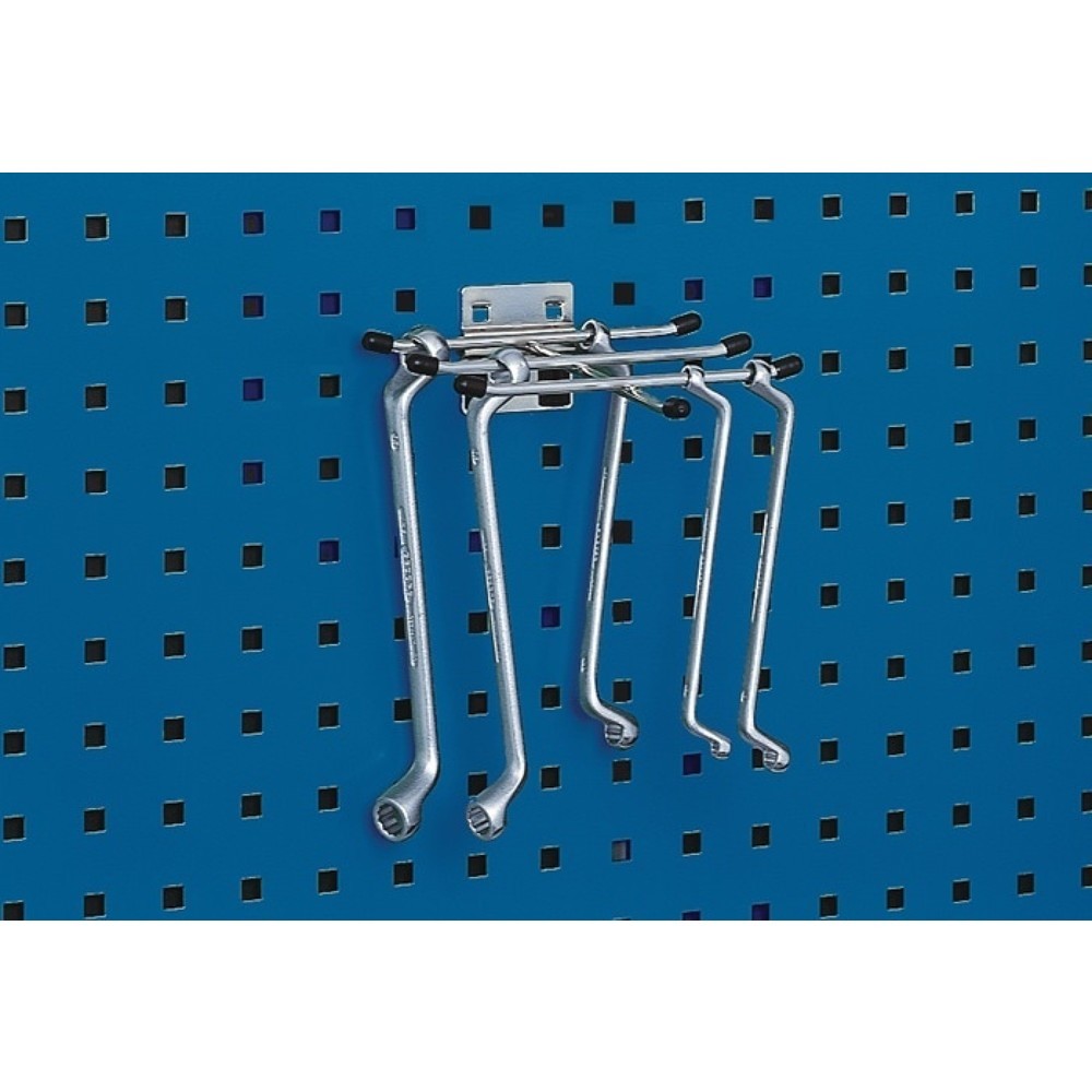 Image of  Ø 6 mmbott Sechsfachhalter, passend für Lochplatten, B170xT150mm verzinkt bott Sechsfachhalter, passend für Lochplatten, B170xT150mm verzinkt