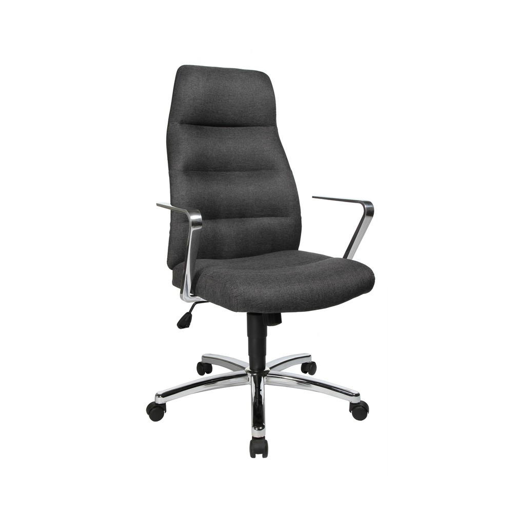 Image of Hochwertiger Chefsessel Der Bürodrehstuhl Chefsessel Topstar® Chairman überzeugt durch sein schlichtes, elegantes Design und durch seinen Komfort. Der Stuhl verfügt über eine ergonomisch gepolsterte Rückenlehne mit Steppnähten sowie einem gepolsterten Sit