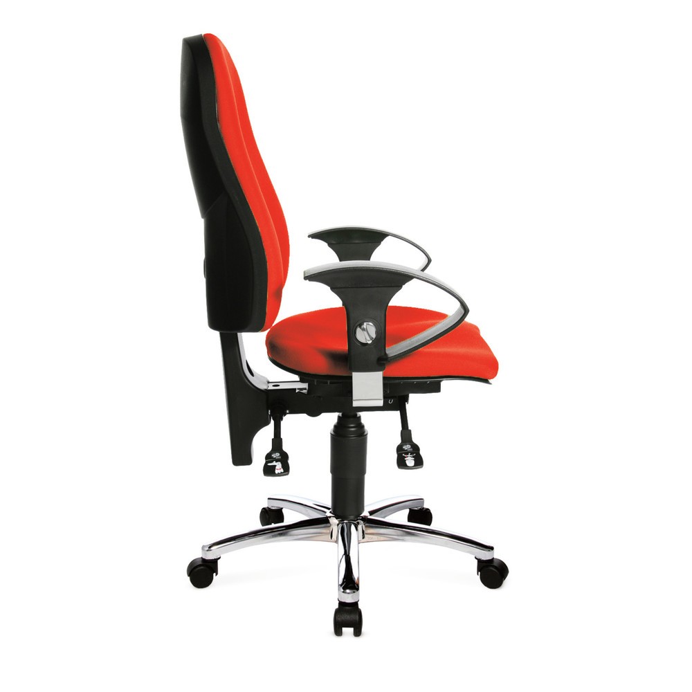 Image of Bürodrehstuhl Ortho 10: Mehr Komfort bei langem Sitzen Ein ergonomischer Drehstuhl wie der Ortho 10 ist ideal, wenn Sie ganztags im Büro arbeiten. Mit der stufenlosen Sitzhöhenverstellung stellen Sie schnell eine bequeme Arbeitshöhe ein und sorgen so für 