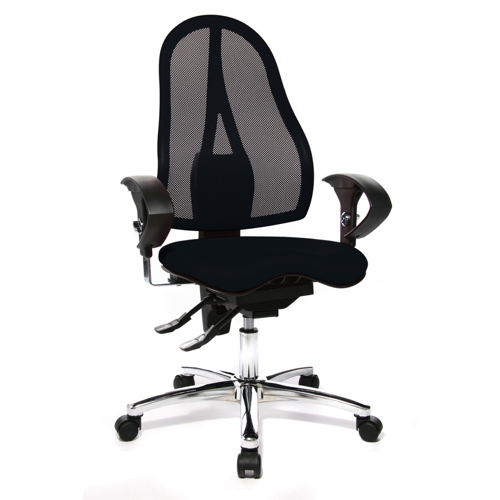 Image of Bürodrehstuhl Ortho 15: Stärkt Ihren Rücken und verbessert Ihre Sitzhaltung Sie sitzen Sie von früh bis spät im Büro? Dann ist ein ergonomisch geformter Schreibtischstuhl besonders wichtig, damit Sie in einer gesunden Haltung dauerhaft konzentriert arbeit