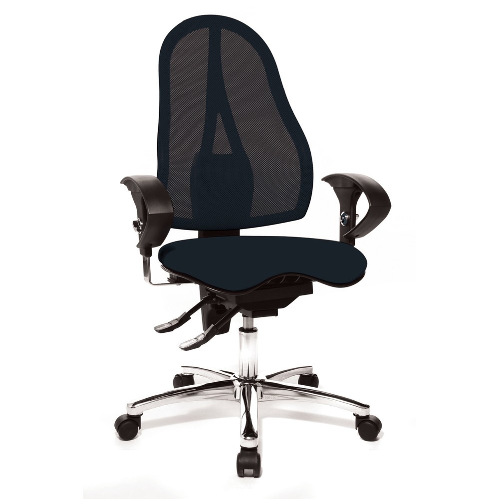 Image of Bürodrehstuhl Ortho 15: Stärkt Ihren Rücken und verbessert Ihre Sitzhaltung Sie sitzen Sie von früh bis spät im Büro? Dann ist ein ergonomisch geformter Schreibtischstuhl besonders wichtig, damit Sie in einer gesunden Haltung dauerhaft konzentriert arbeit
