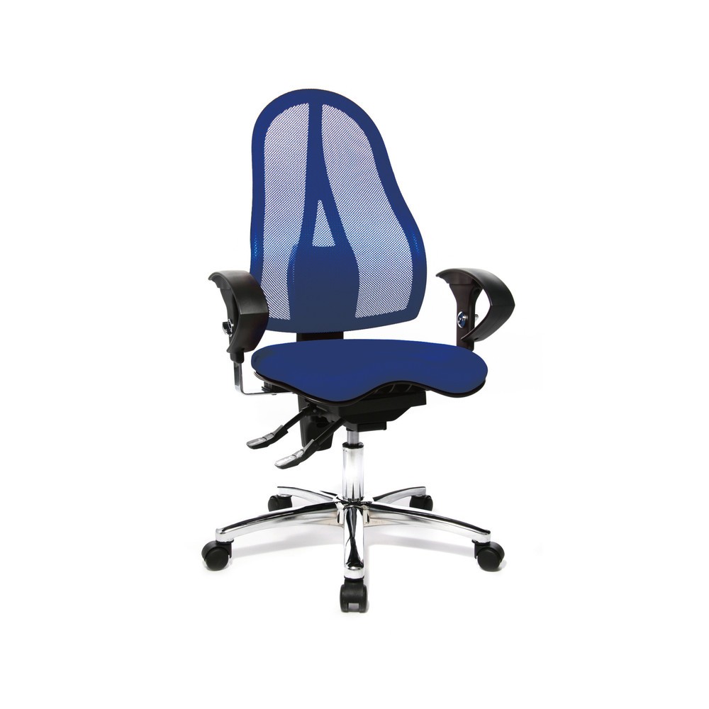 Image of Bürodrehstuhl Ortho 15: Stärkt Ihren Rücken und verbessert Ihre Sitzhaltung Sie sitzen Sie von früh bis spät im Büro? Dann ist ein ergonomisch geformter Schreibtischstuhl besonders wichtig, damit Sie in einer gesunden Haltung dauerhaft konzentriert arbeit