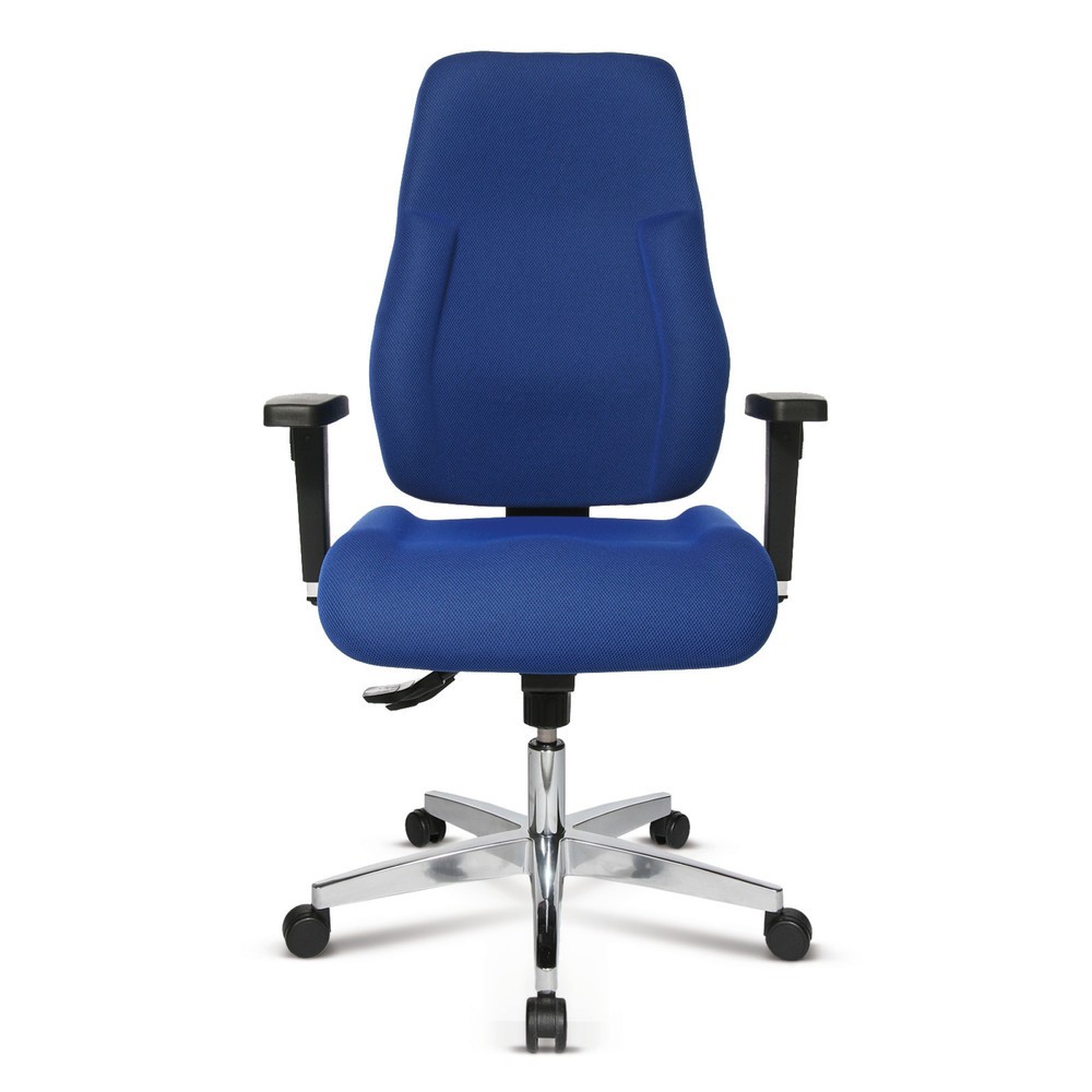 Image of Bürodrehstuhl P91 mit Polsterung für einen gesunden Rücken Ob im Büro oder im Labor – bei Tätigkeiten, die täglich langes Sitzen erfordern, ist ein bequemer, ergonomisch geformter Stuhl Pflicht. Der Bürodrehstuhl P91 mit seiner Polsterung aus weichem, for