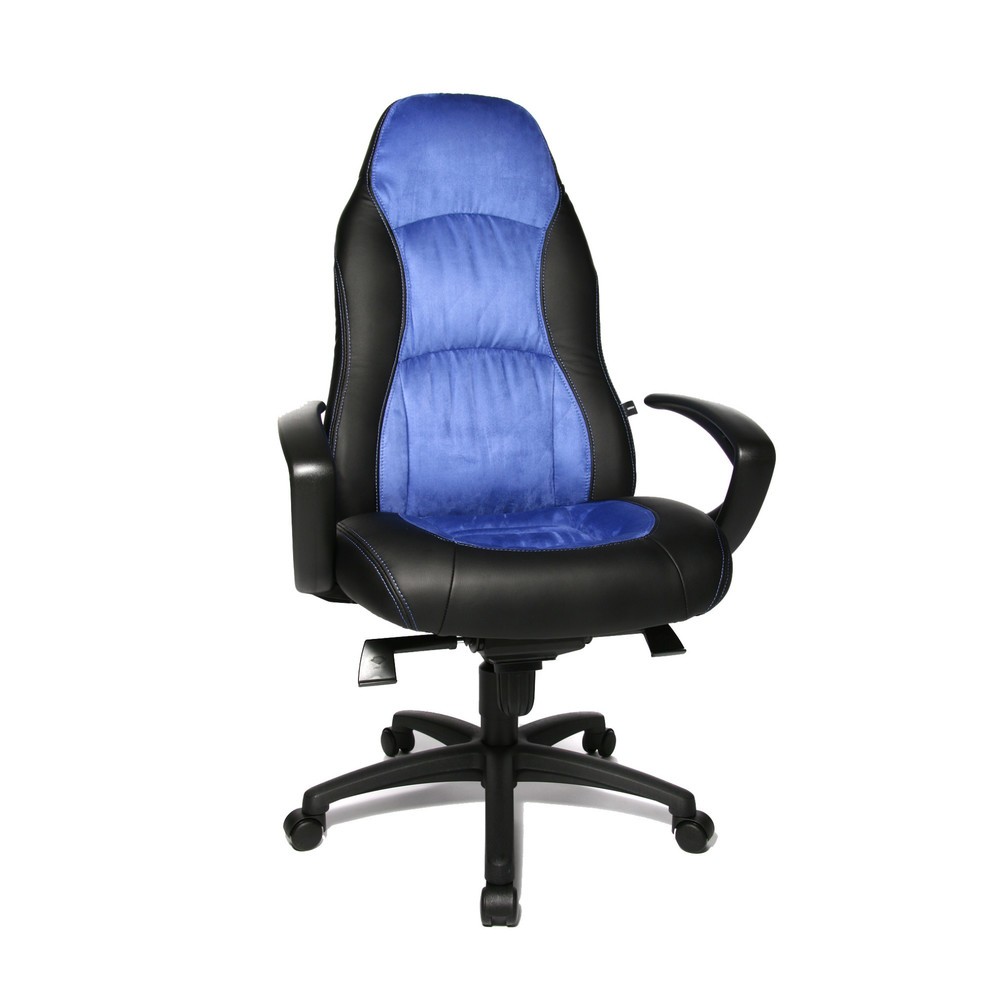 Image of Chefsessel mit sportlichem Komfortsitz und Ergonomie-Extras Der Bürodrehstuhl Topstar® Speed Chair begeistert neben arbeitsentlastenden Funktionen vor allem durch sein sportliches Design. Durch die breitere Formgebung im Bereich der Lendenwirbel ist die R