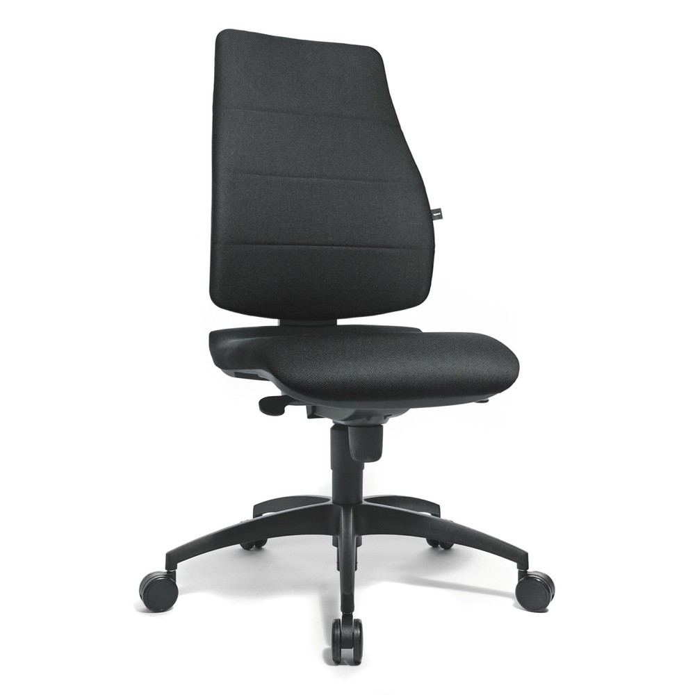 Image of Bürodrehstuhl Topstar® Syncro – mit einem guten Gefühl im Rücken arbeiten Wer auf diesem Bürostuhl arbeitet, bekommt in jeder Sitzposition aktive Unterstützung. Durch die Punktsynchron-Mechanik reagieren sowohl der Sitz als auch die Rückenlehne auf Ihre B