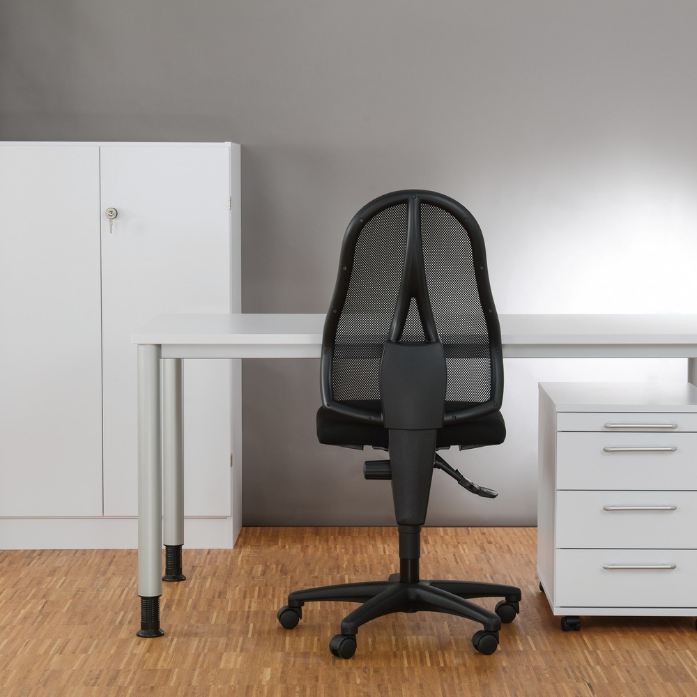 Image of Büromöbel-Set Small Office – Ihre Grundausstattung fürs Büro Dieses Möbel-Set fürs Büro mit Rollcontainer, Schreibtisch und Schrank ist aus melaminharzbeschichteter Holzwerkstoffplatte gefertigt. Die Oberfläche ist kratzfest, feuchtigkeitsbeständig und le