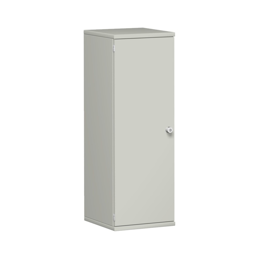 Image of  Garderobenschrank Masse H x B x T mm: 1152 x 800 x 425; Anzahl Einlegeböden: 2; Anzahl Ordnerhöhen: 3; Korpus Ober- und Unterböden Materialstärke mm: 25; Seitenelemente Materialstärke mm: 19; Sichtrückwand Materialstärke mm: 8; Drehtürenöffnungswinkel °: