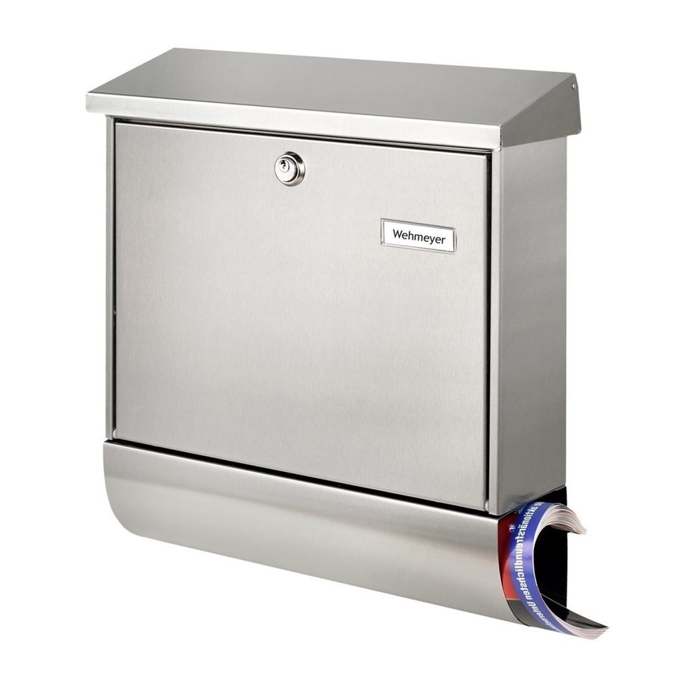 Image of  Einwurf (B x H): 332 x 31 mmBURG-WÄCHTER Edelstahl-Briefkasten Amrum-Set 38670 Ni BURG-WÄCHTER Edelstahl-Briefkasten Amrum-Set 38670 Ni