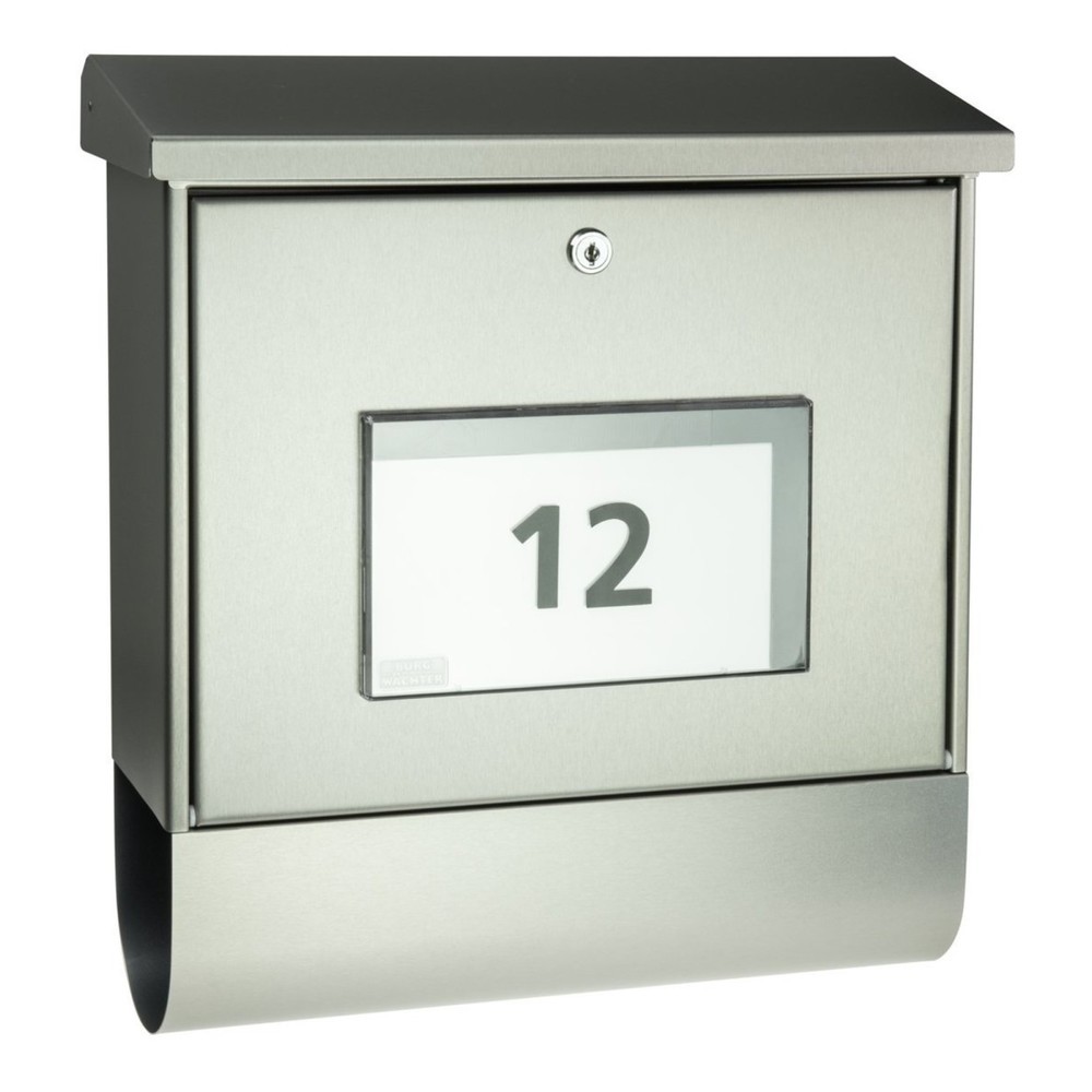 Image of  Einwurf HxB: 31 x 332 mmBURG-WÄCHTER Edelstahl-Briefkasten Malaga 4400 Ni BURG-WÄCHTER Edelstahl-Briefkasten Malaga 4400 Ni