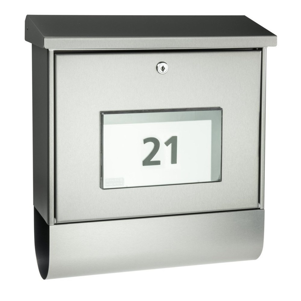 Image of  Einwurf HxB: 31 x 332 mmBURG-WÄCHTER Solar-Briefkasten-Set Malaga 4400 W BURG-WÄCHTER Solar-Briefkasten-Set Malaga 4400 W